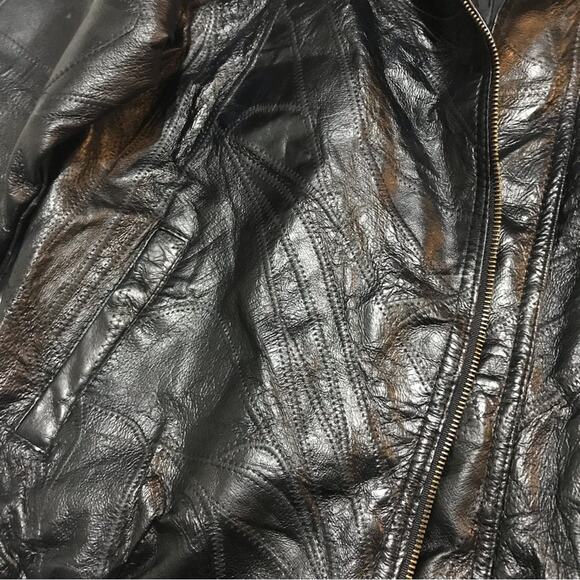 Roberta Amee NWT Vintage 1980s Patchwork Pigskin Leather Women’s Size Medium‎ - Picture 2 of 9